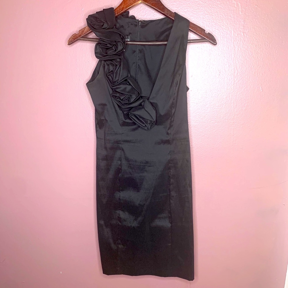 Black Jessica McClintock dress with flare